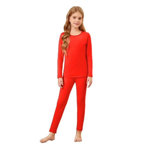 Arshiner Girls Thermal Underwear‎ Set in Red - Size 140 (US 9-10) - Picture 1 of 7